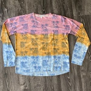 Dip dye with palm trees